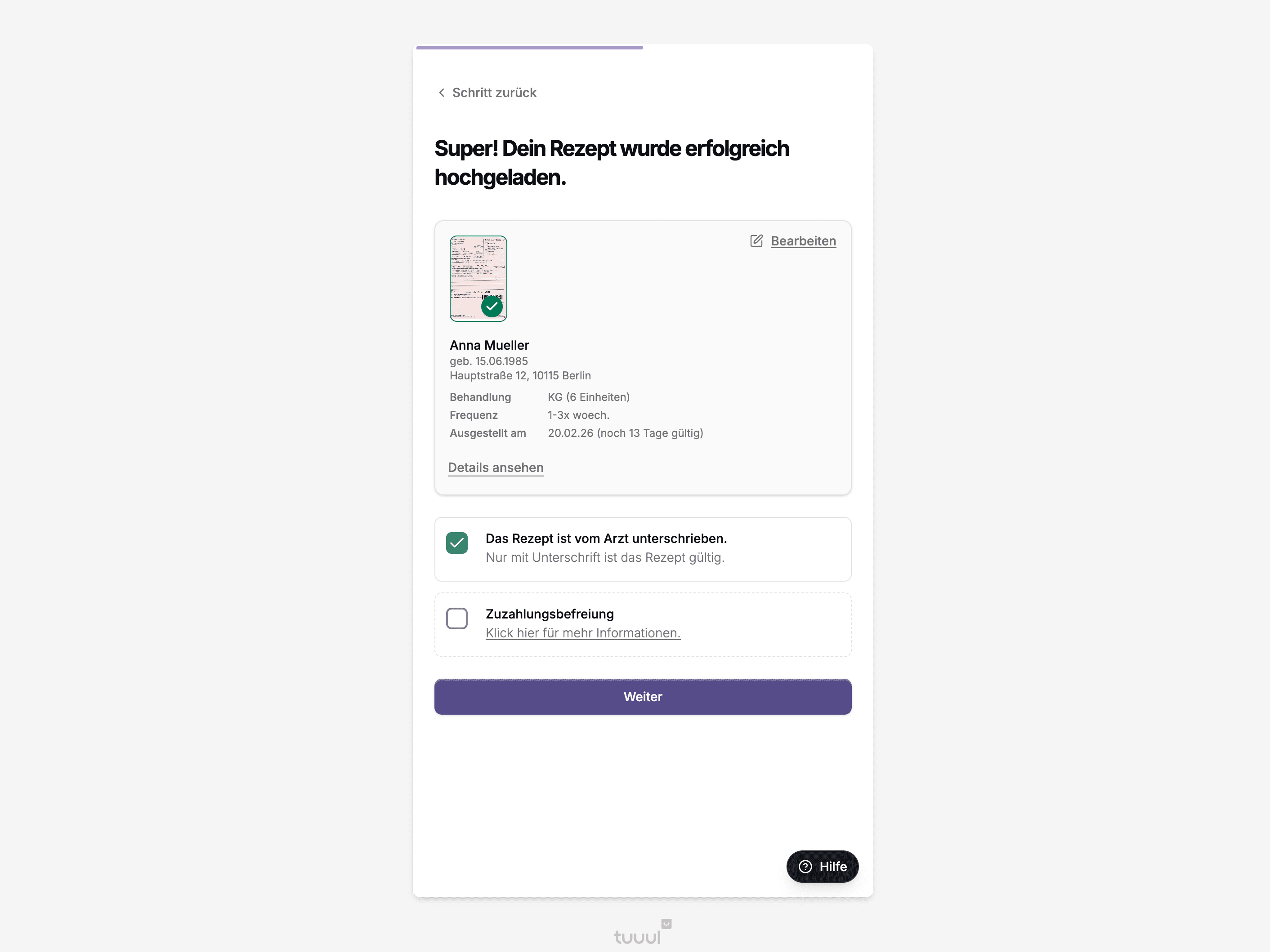 tuuul Online-Terminbuchung
