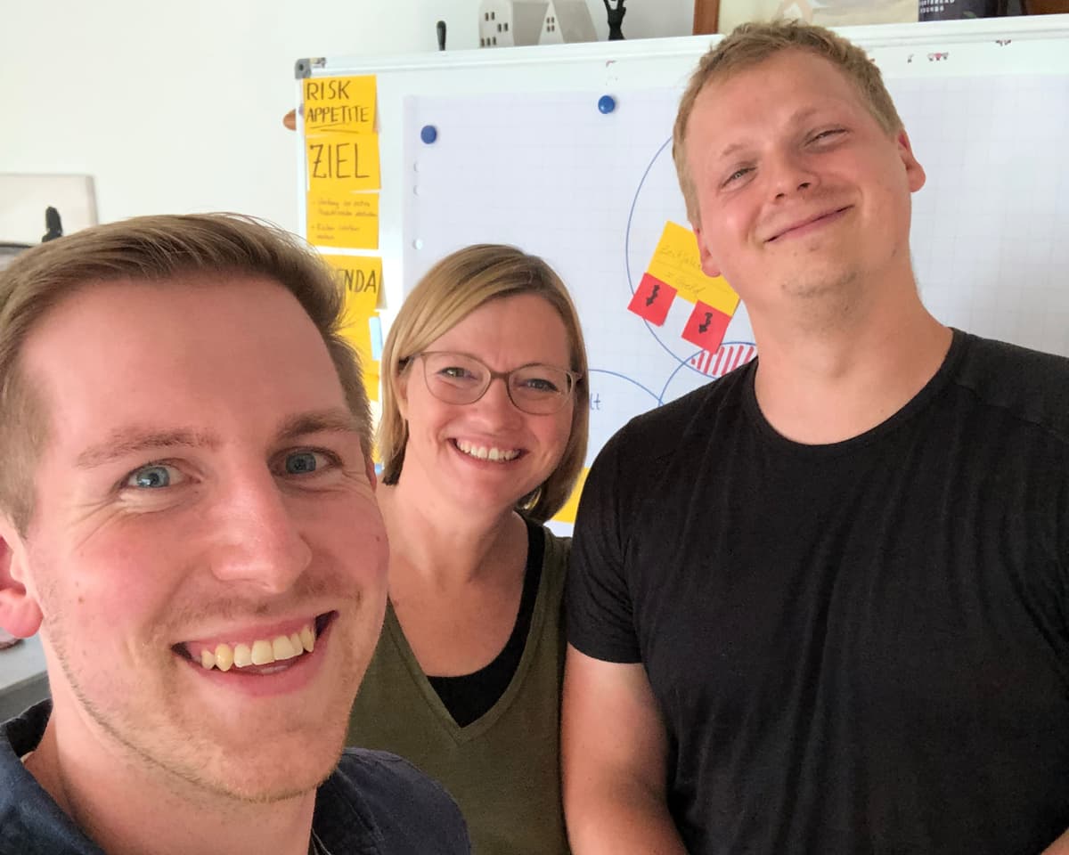 Team brainstorming session